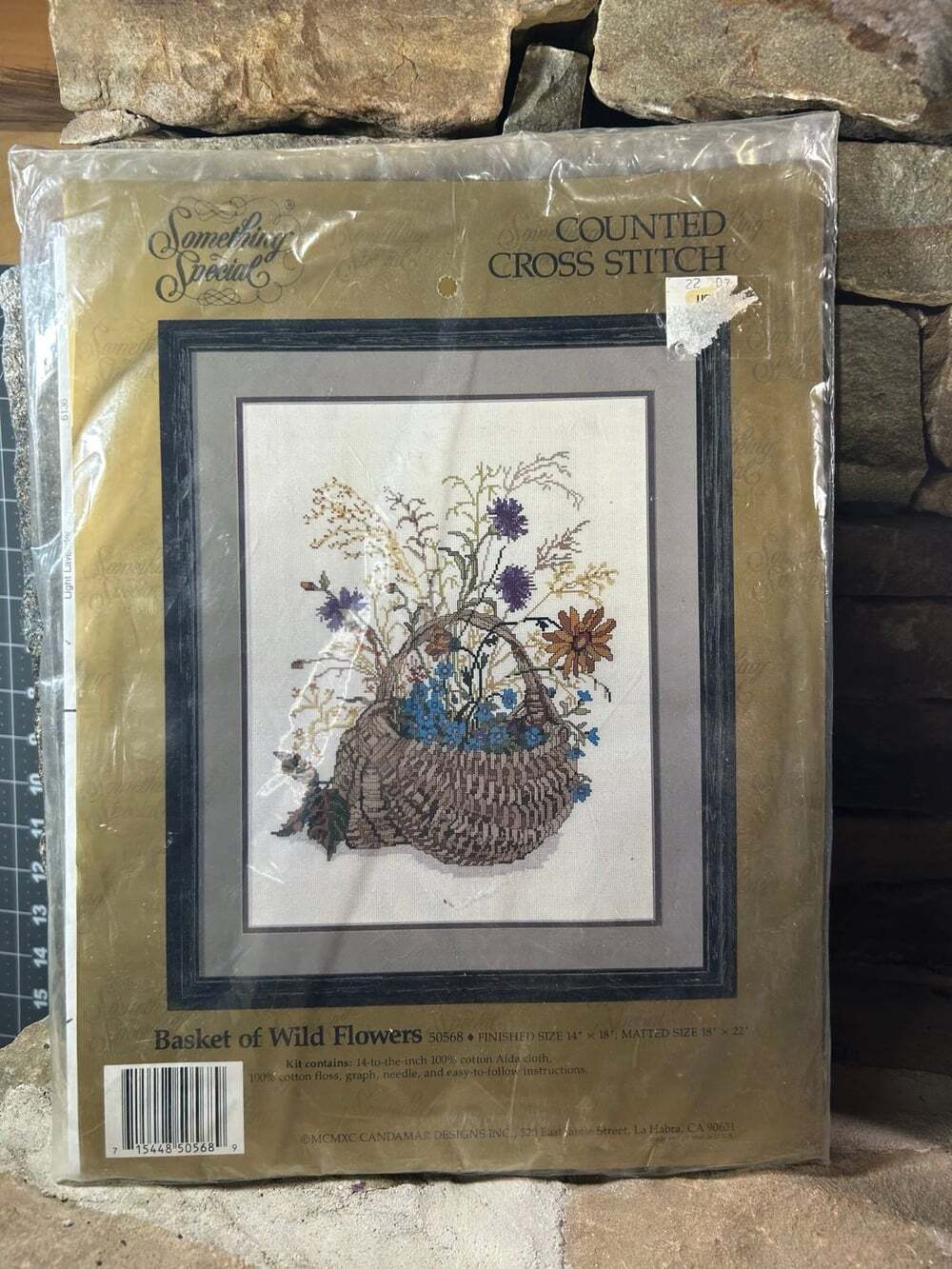 Basket of Wildflowers CrossStitch Kit #50568 Something Special Counted unopened